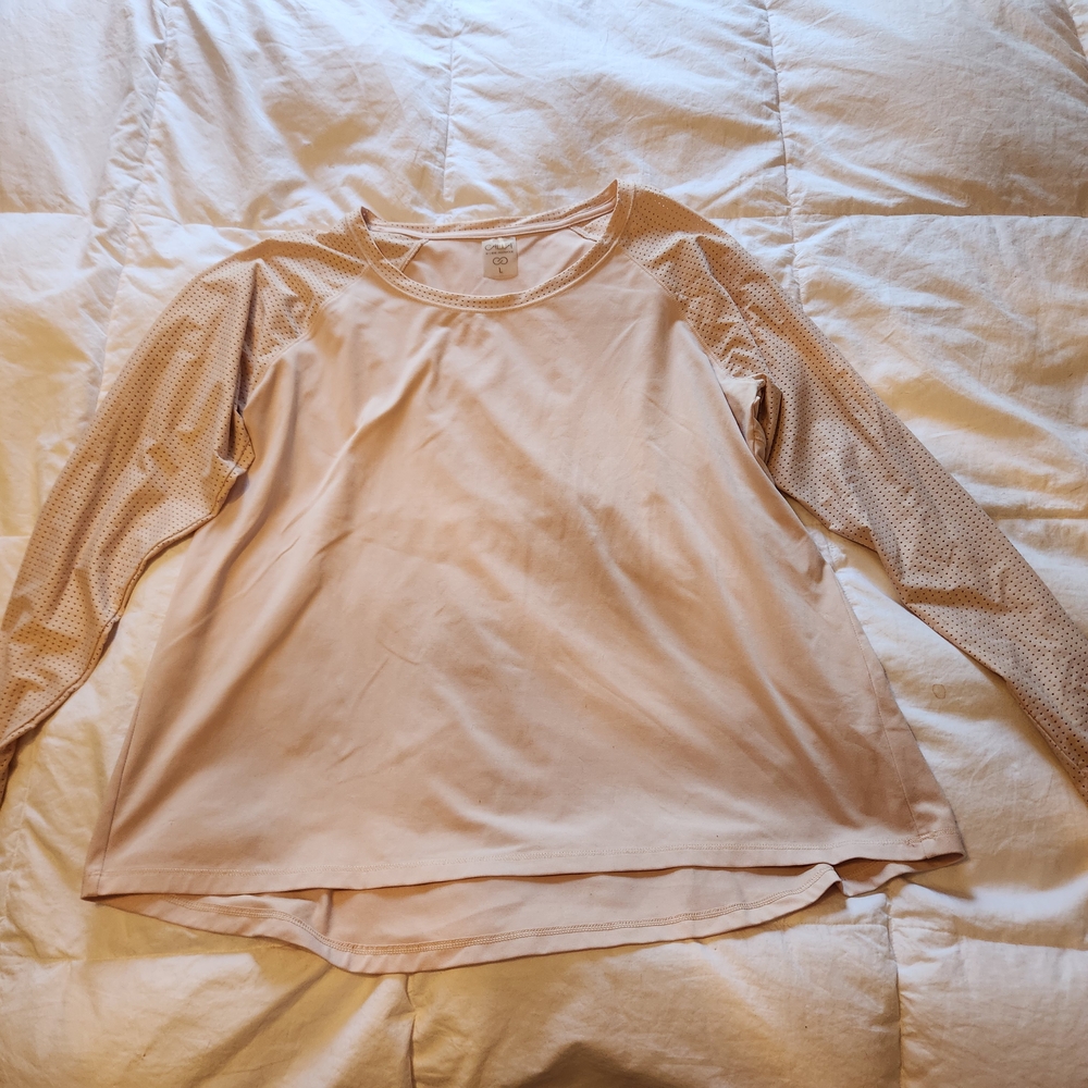 Women's Large Active Top, Soft Pink, Calia Brand By Carrie Underwood